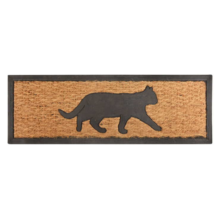 esschert design Deurmat rubber/kokos poes