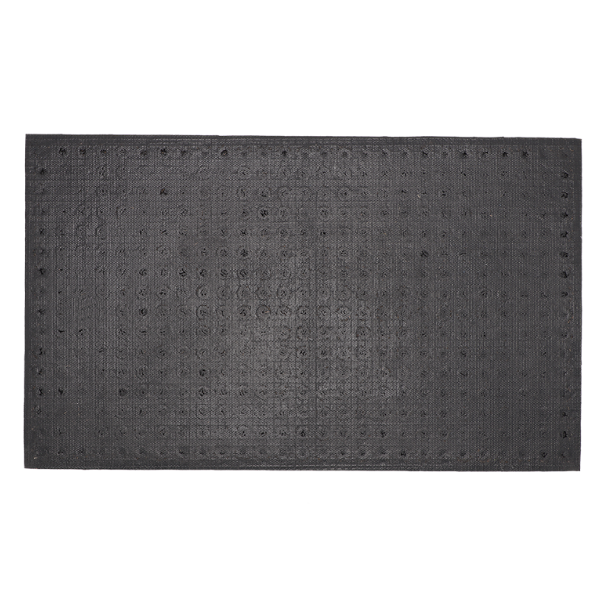 Esschert Design Deurmat Rubber/kokos Punten L