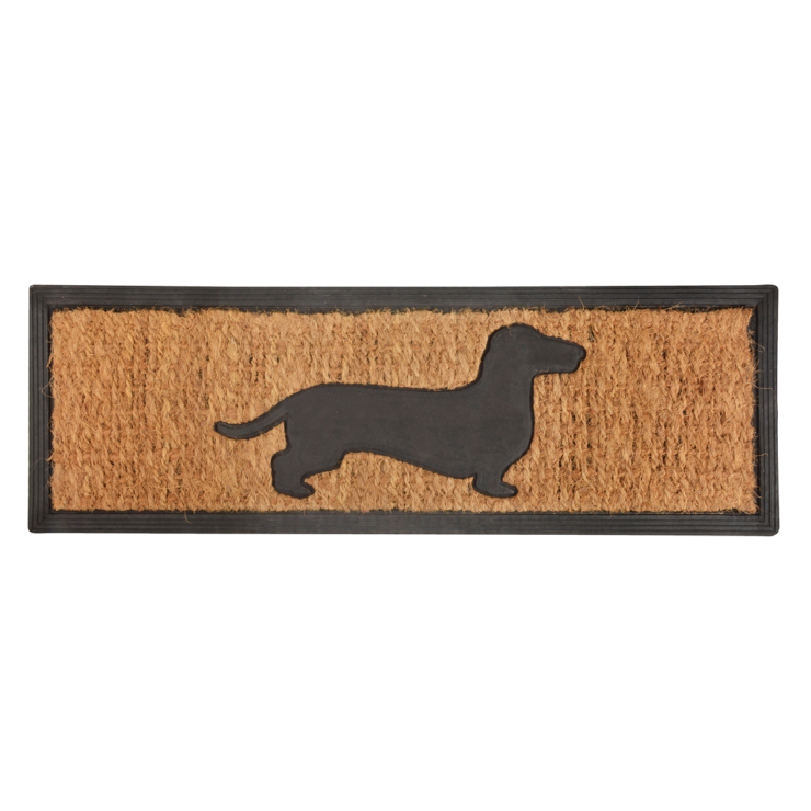 esschert design Deurmat rubber/kokos teckel