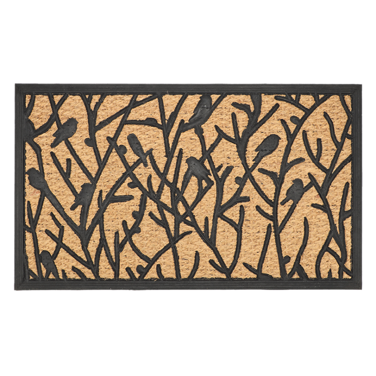 esschert design Deurmat rubber/kokos "Tjiftjaf" L