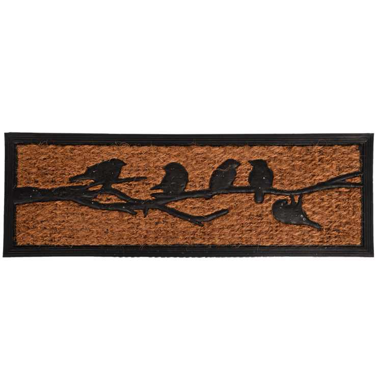 esschert design Deurmat rubber/kokos vogels op tak