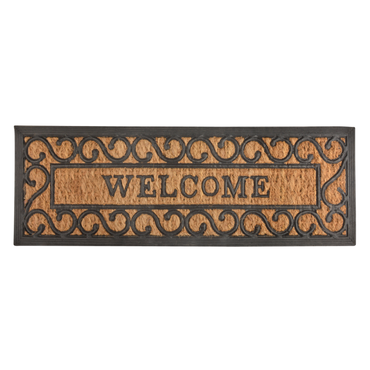 esschert design Deurmat rubber/kokos "Welcome"
