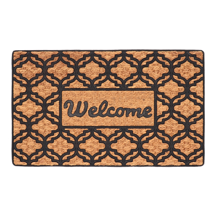 esschert design Deurmat rubber/kokos welcome L