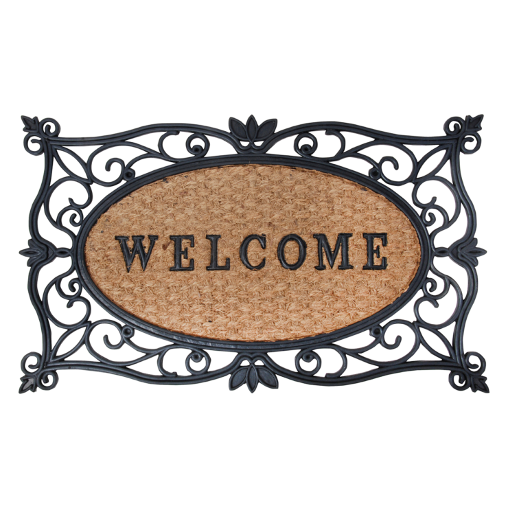 esschert design Deurmat rubber/kokos "Welcome"