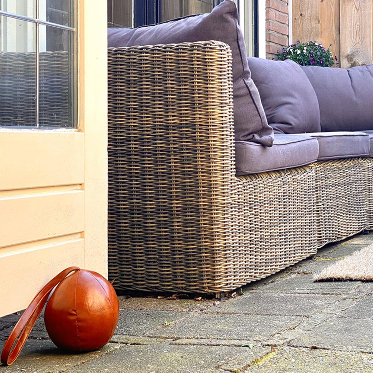 Esschert Design Deurstopper PU Leer