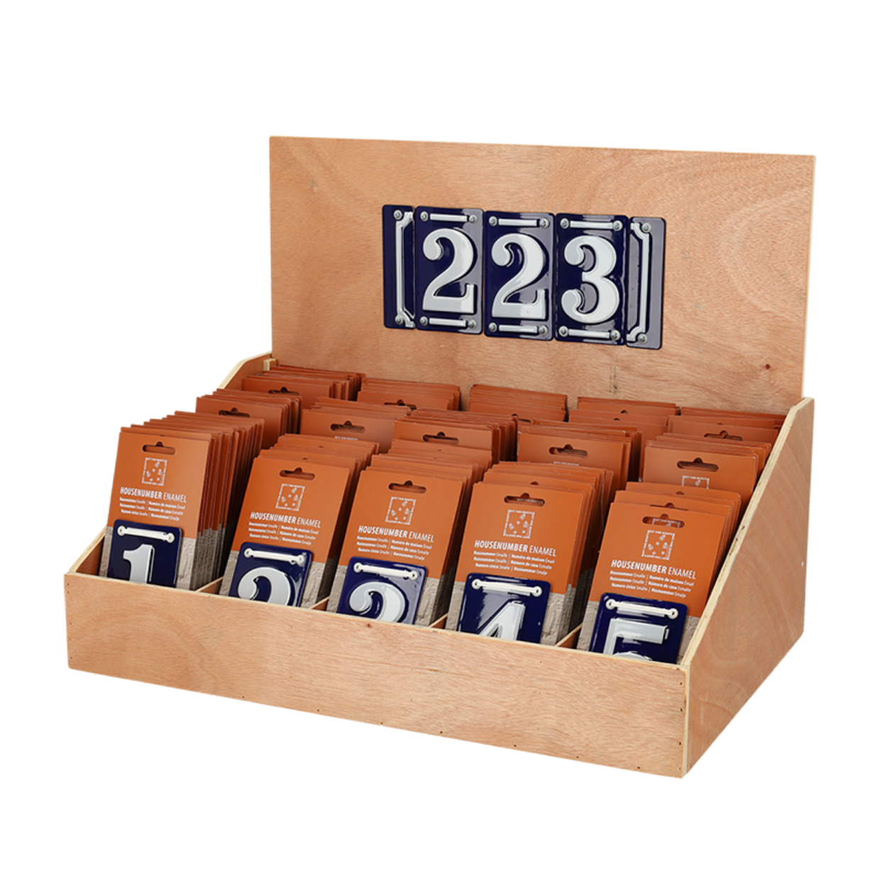 Esschert Design Display Emaille Huisnummer Ass