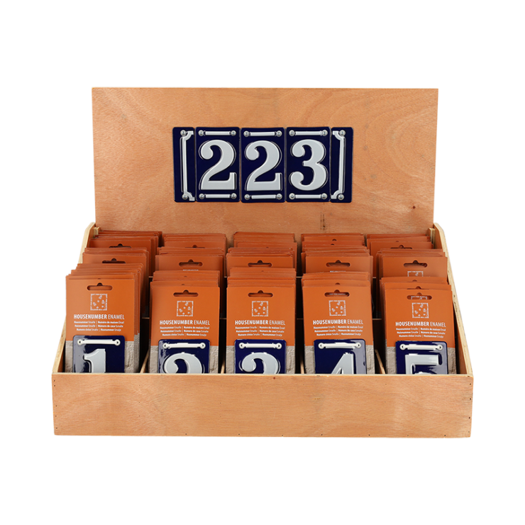 esschert design Display emaille huisnummer ass