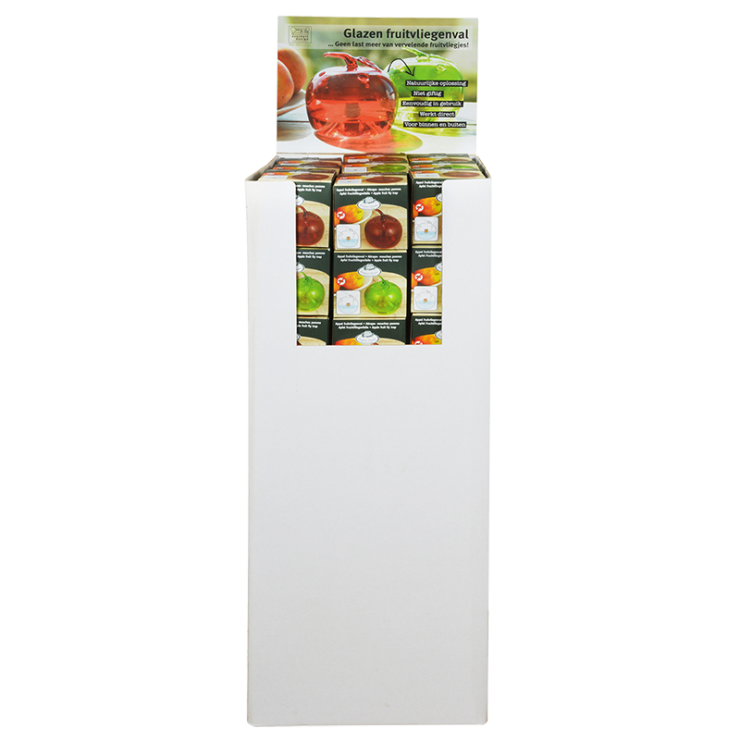 esschert design Display fruitvliegjesval gekleurd