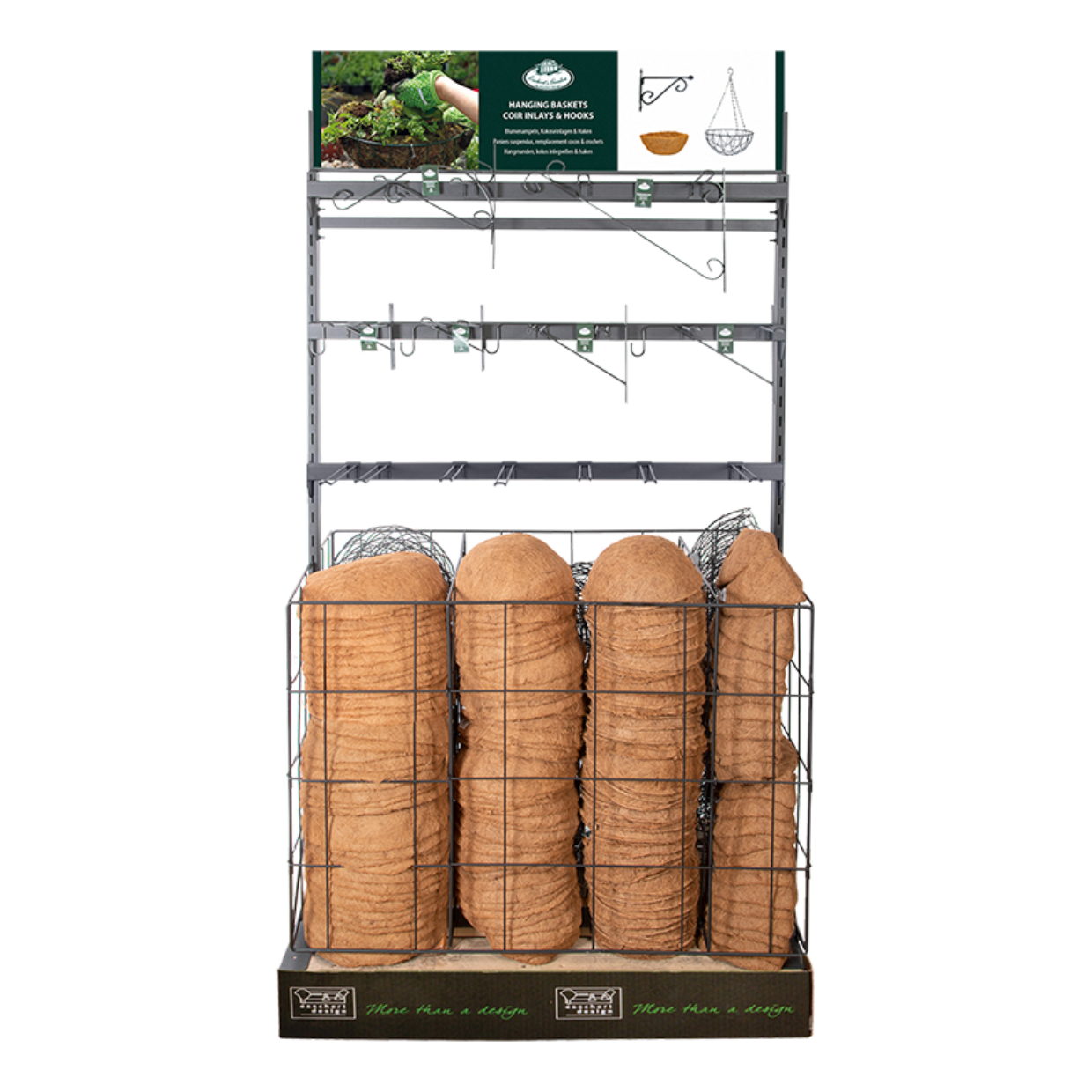 Esschert Design Display Hanging Baskets Gevuld