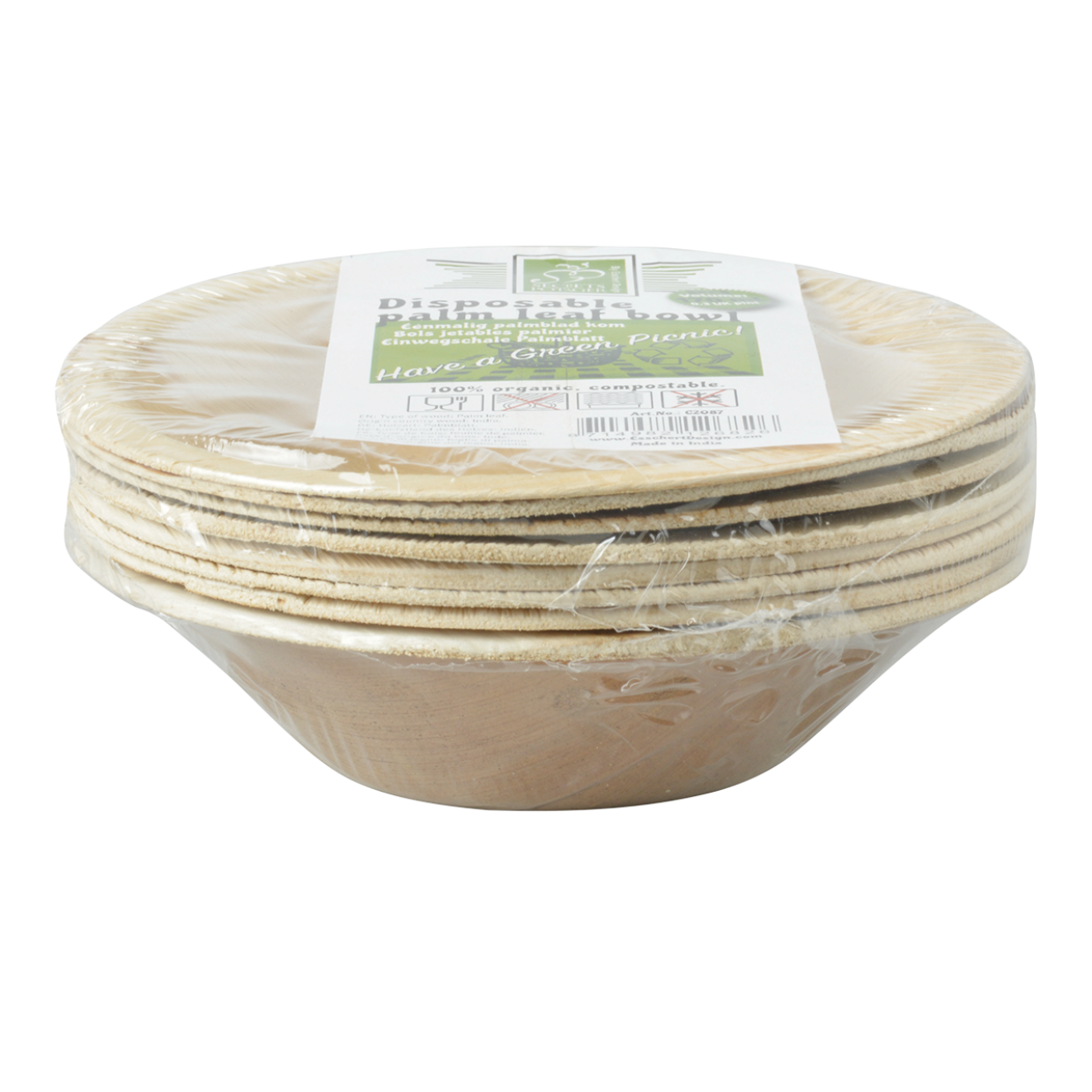 Esschert Design Eenmalig Palmblad Kom Set Van 8