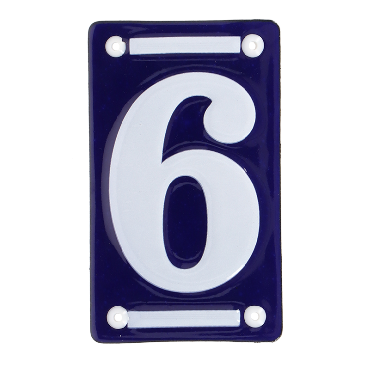 esschert design Emaille huisnummer 6