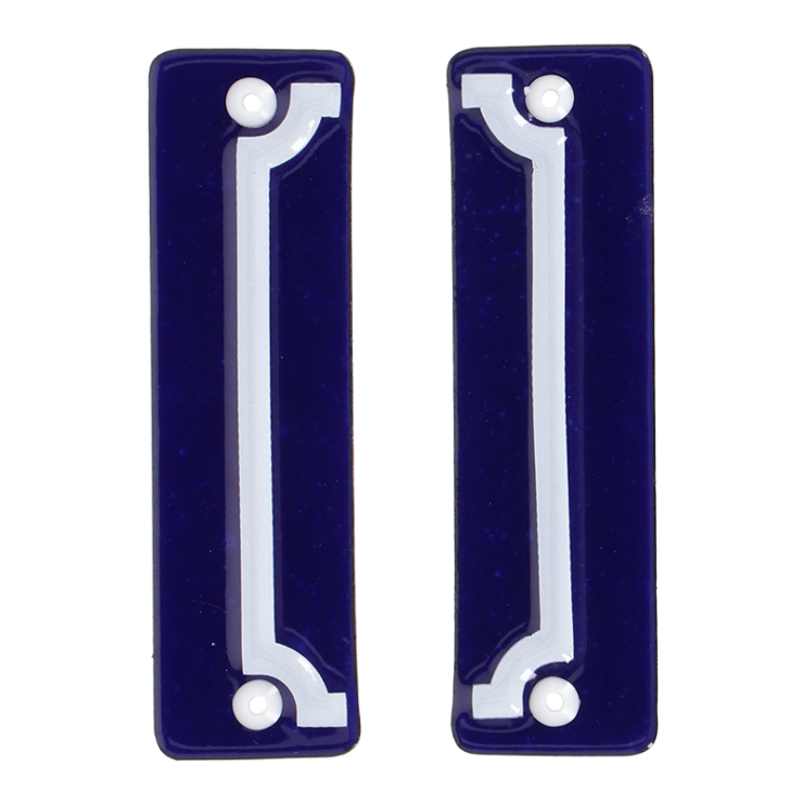 Esschert Design Emaille Huisnummer Eindstuk Set/2