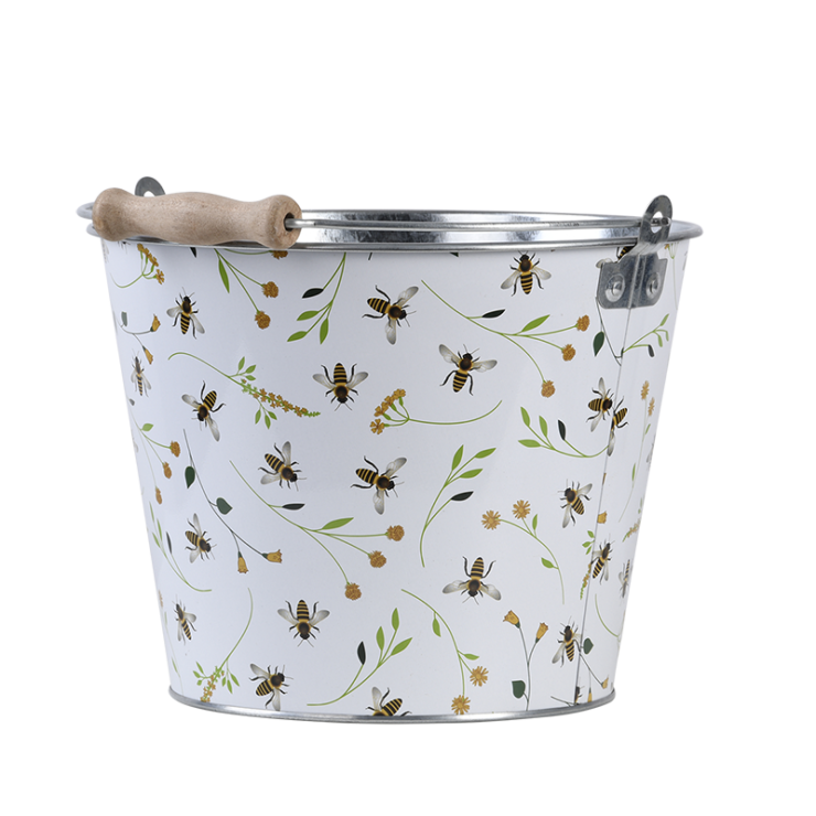 esschert design Emmer met bijenprint