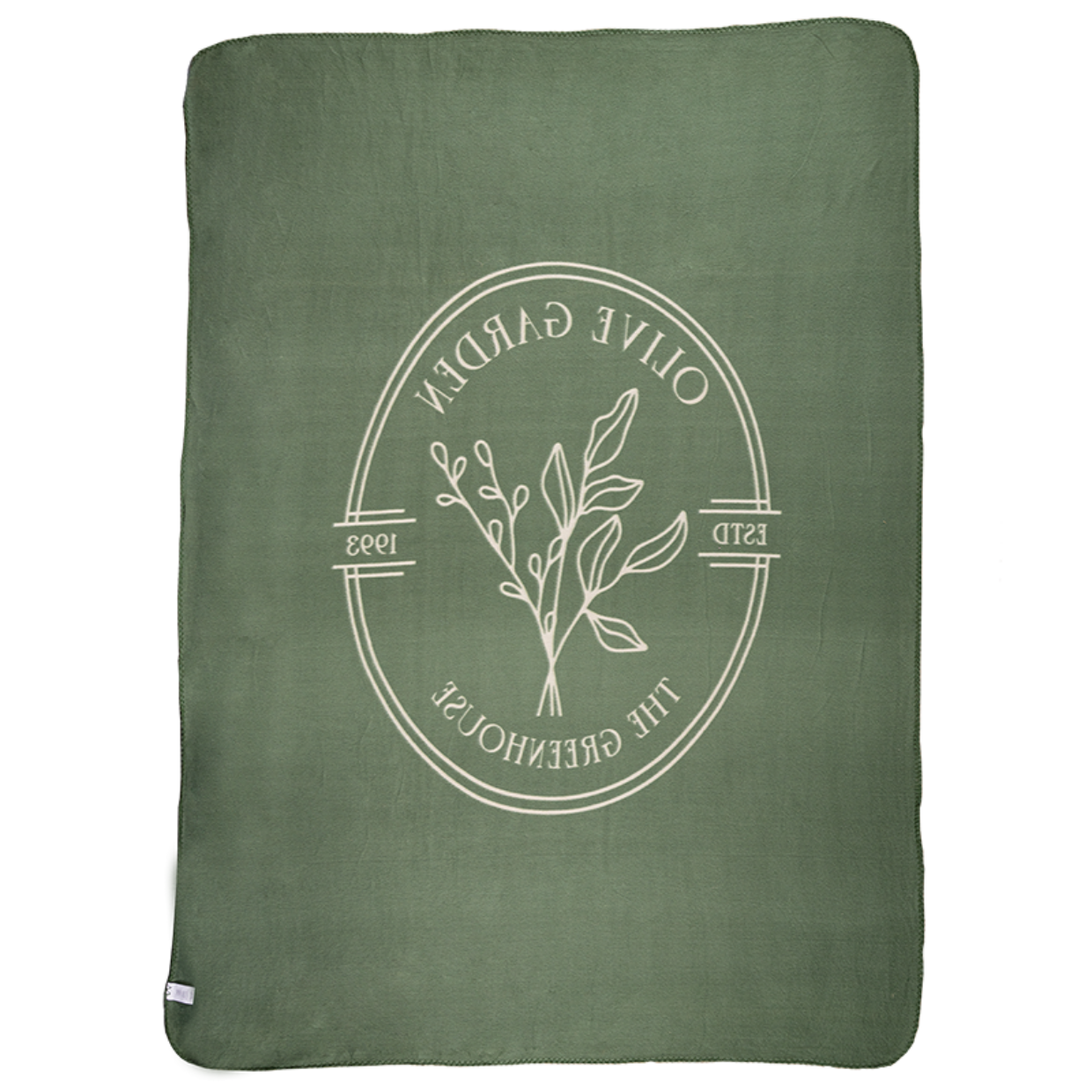 Esschert Design Fleeceplaid "Olive Garden"