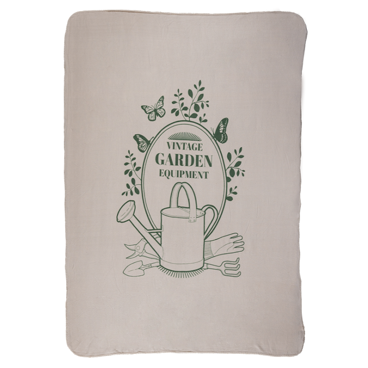 esschert design Fleeceplaid "Vintage garden"