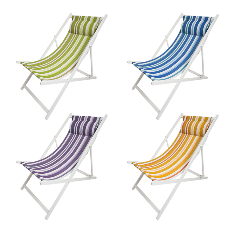 esschert design Gestreepte strandstoel ass