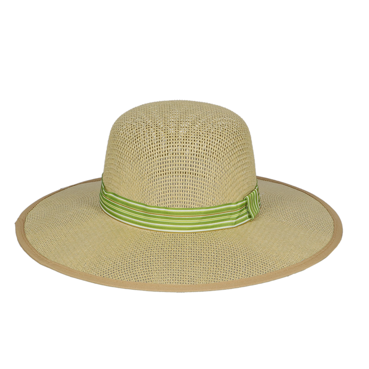 Esschert Design Gestreepte Strohoed