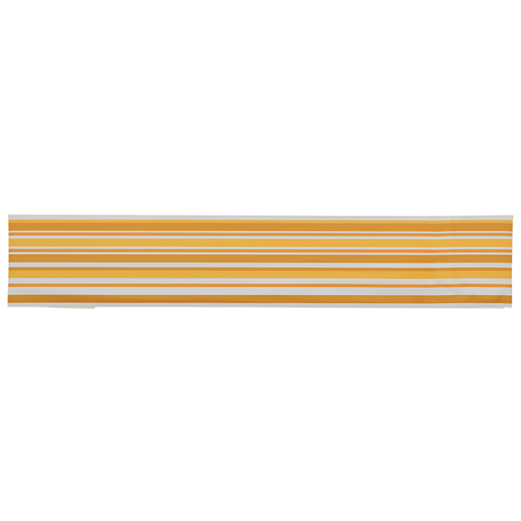 esschert design Gestreepte tafelloper oranje