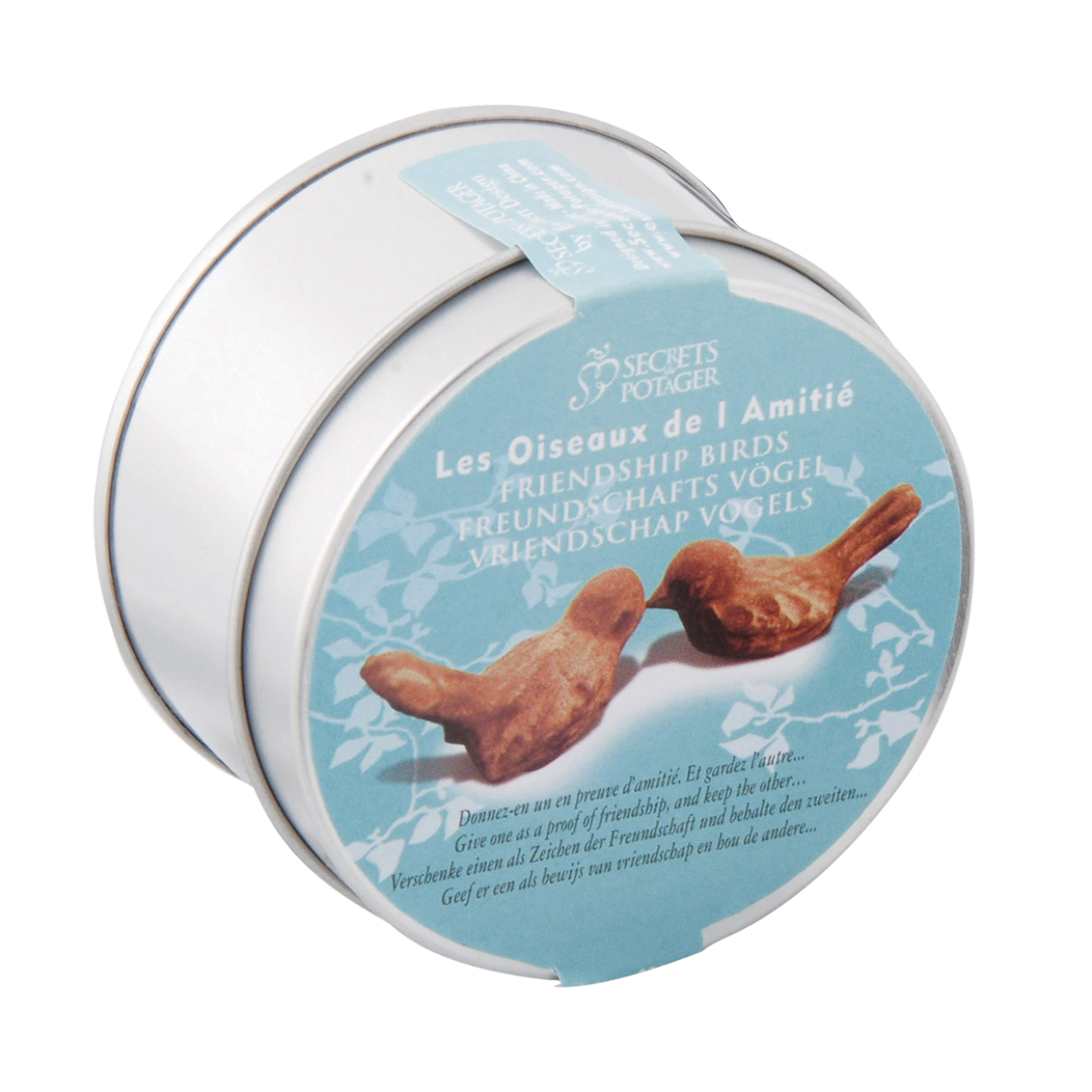 Esschert Design Giftbox 2 Vogels "Friendship" Roest