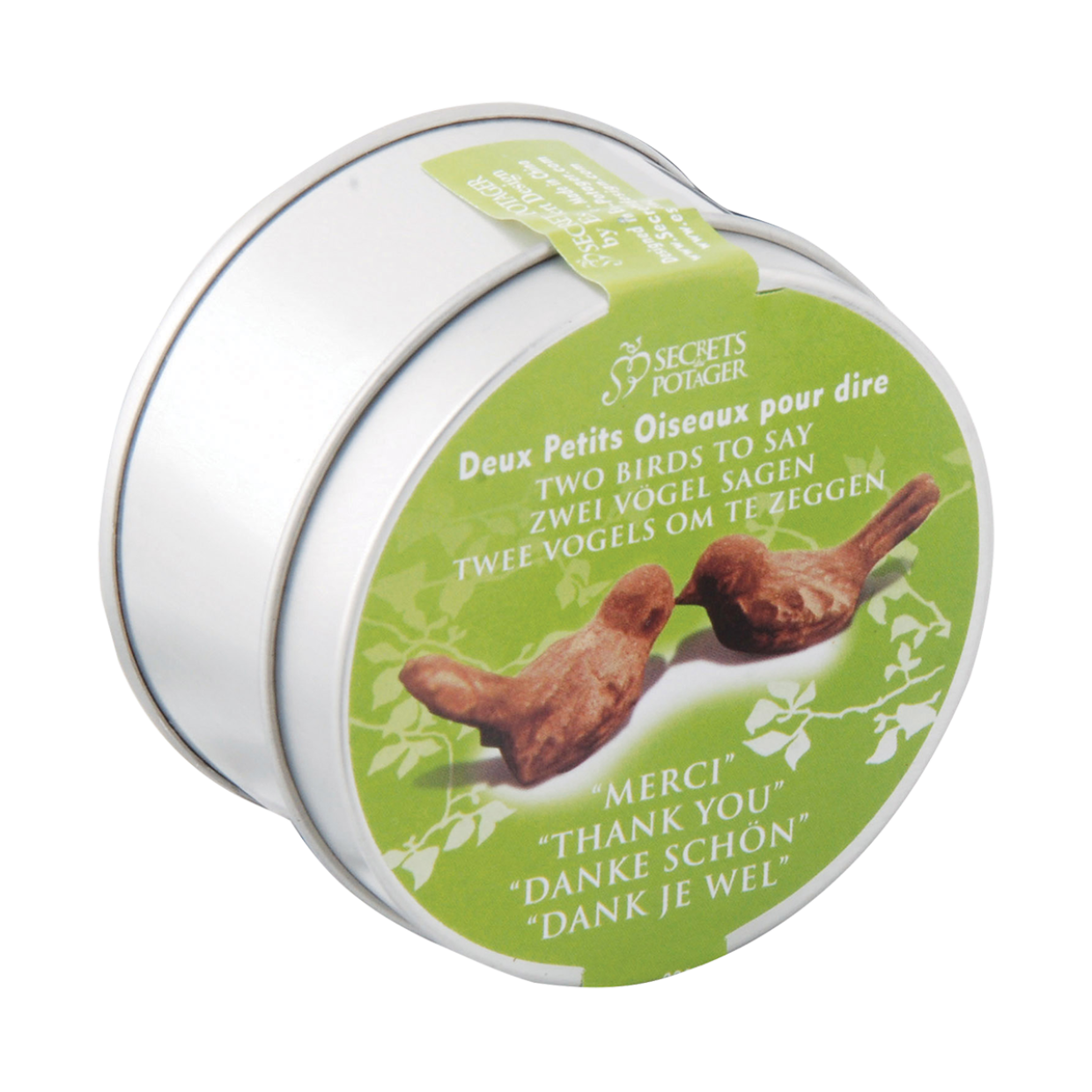 Esschert Design Giftbox 2 Vogels "Thank You" Roest