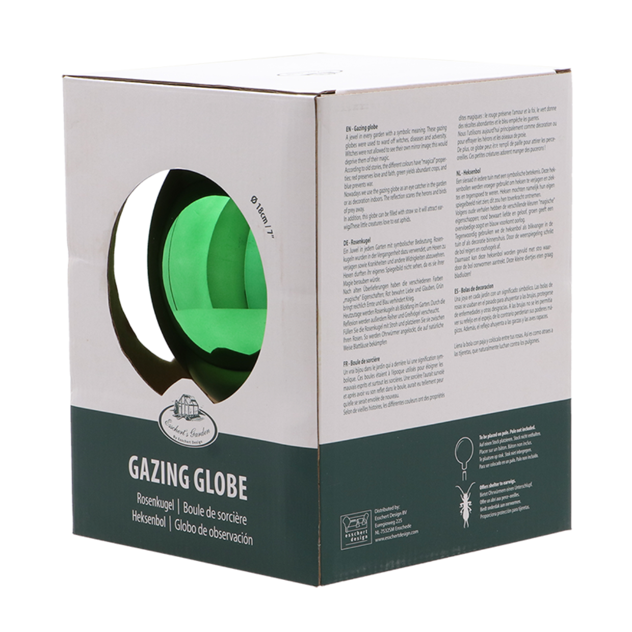 Esschert Design Glazen Heksenbol L