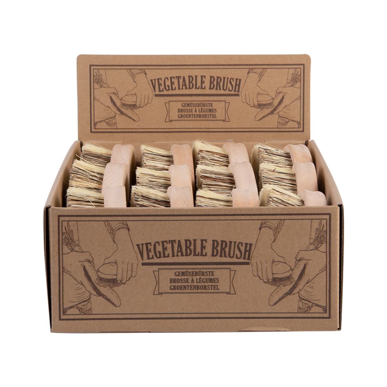 Esschert Design Groenteborstel