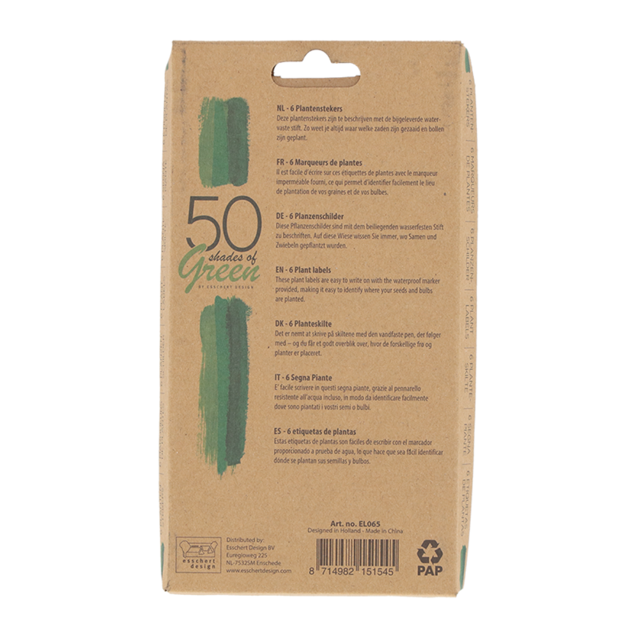 Esschert Design Groentinten Plantenstekers Set/6