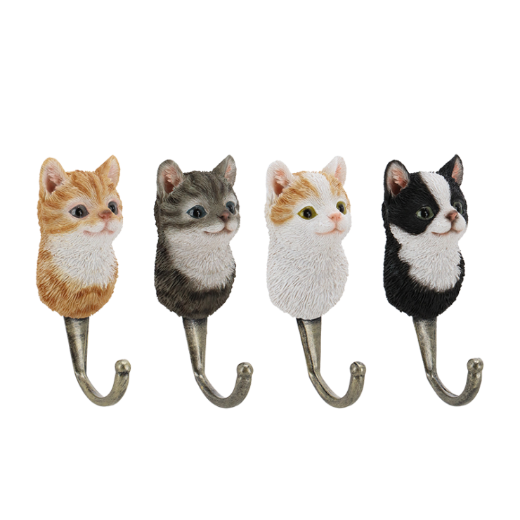 esschert design Haak kattenkop