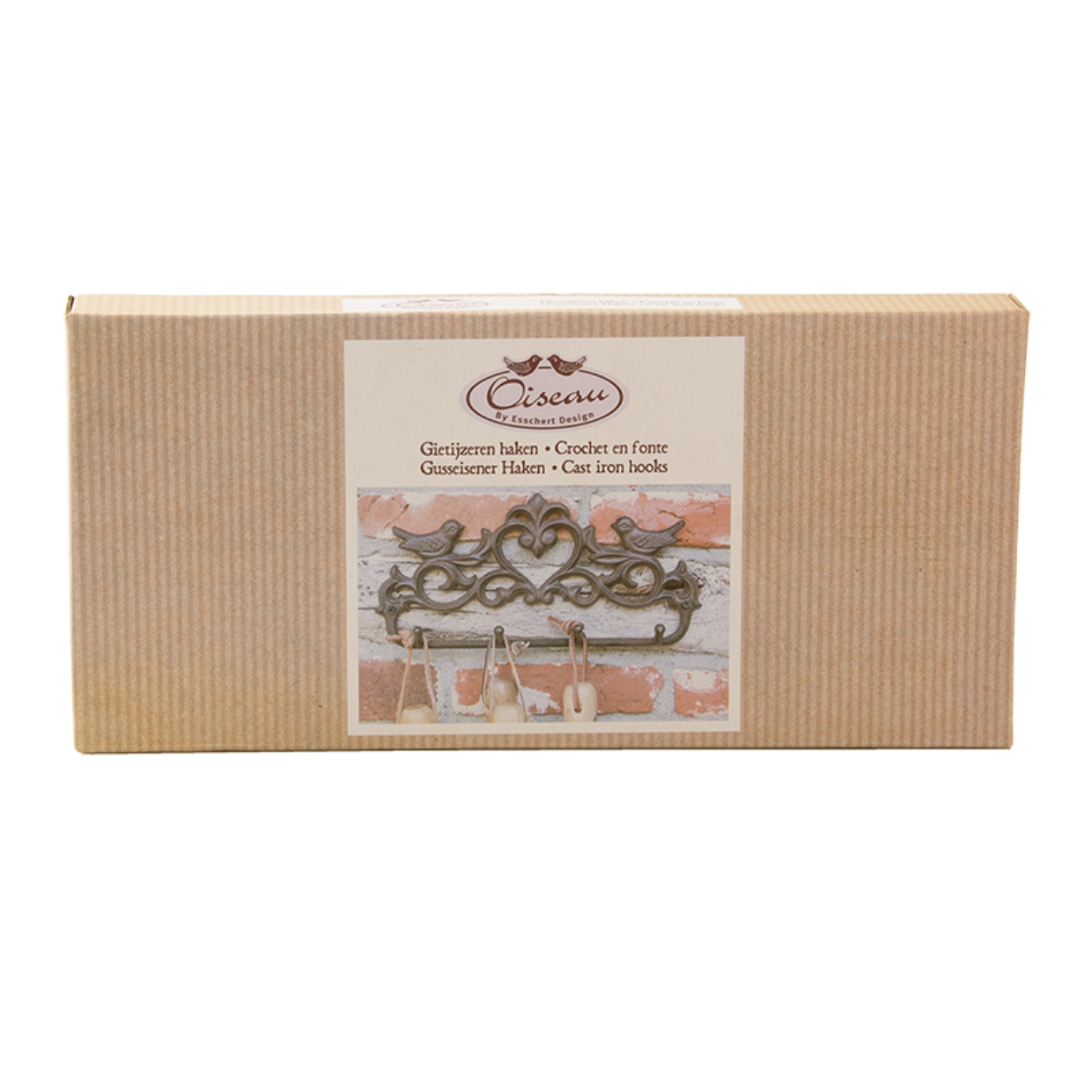 Esschert Design Haak Vogels Op Rij In Giftbox