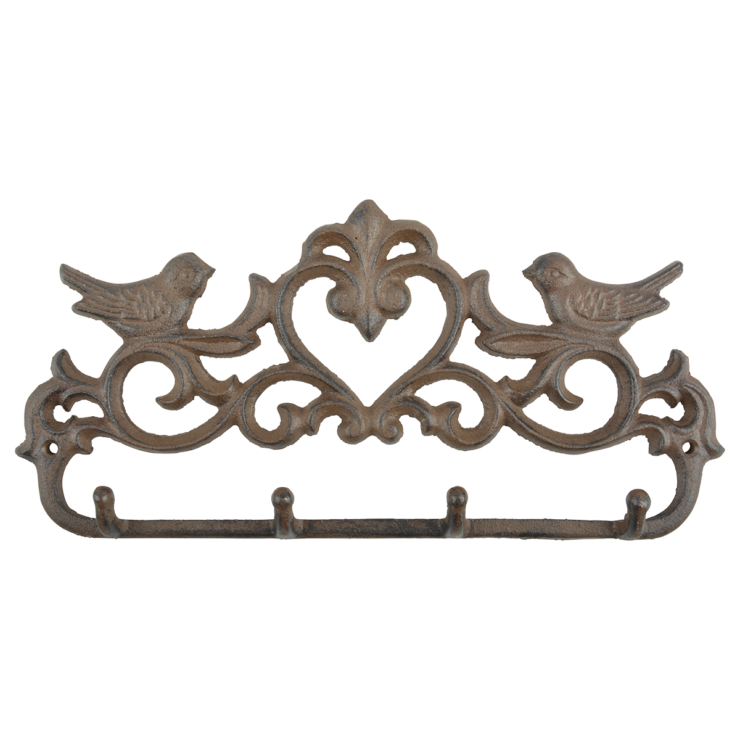 esschert design Haak vogels op rij in giftbox