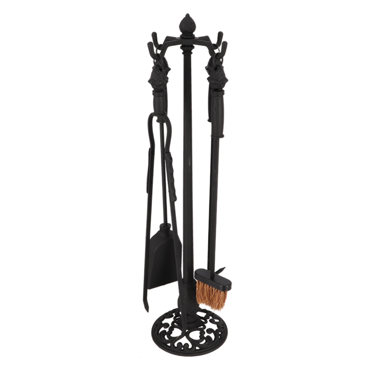 Esschert Design Haardgereedschap 4 Delig Zwart