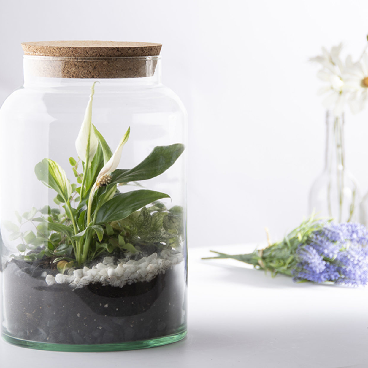 Esschert Design Half Open Terrrarium Fles M