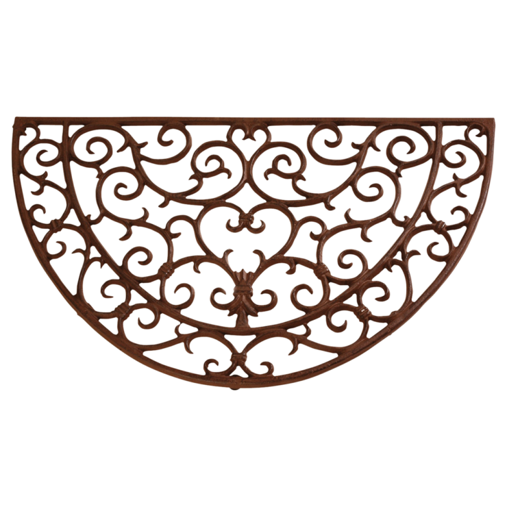 esschert design Halfronde gietijzeren deurmat