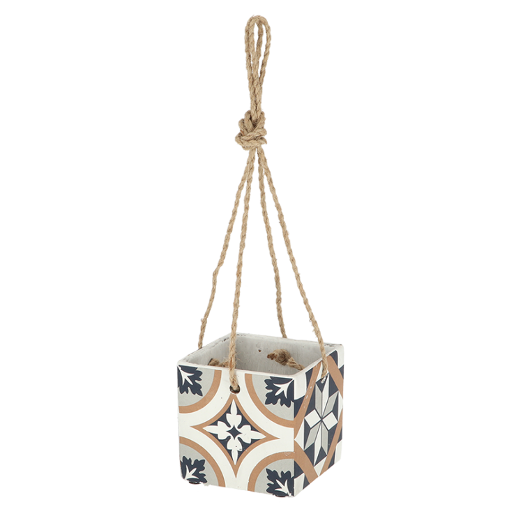 esschert design Hangende Portuguese tegel bloempot