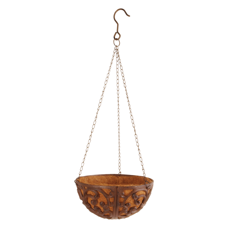 esschert design Hanging basket met kokos 25cm S