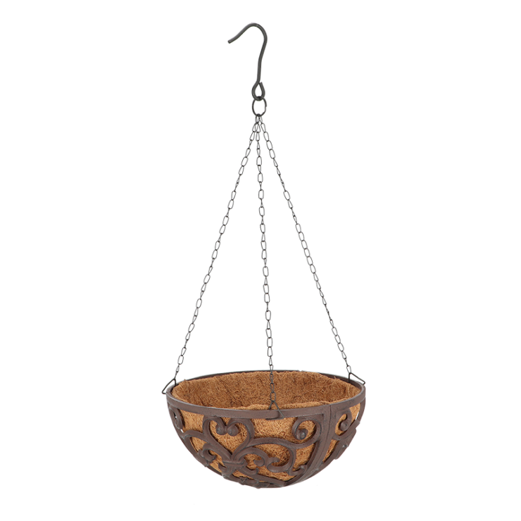 esschert design Hanging basket met kokos 30cm L