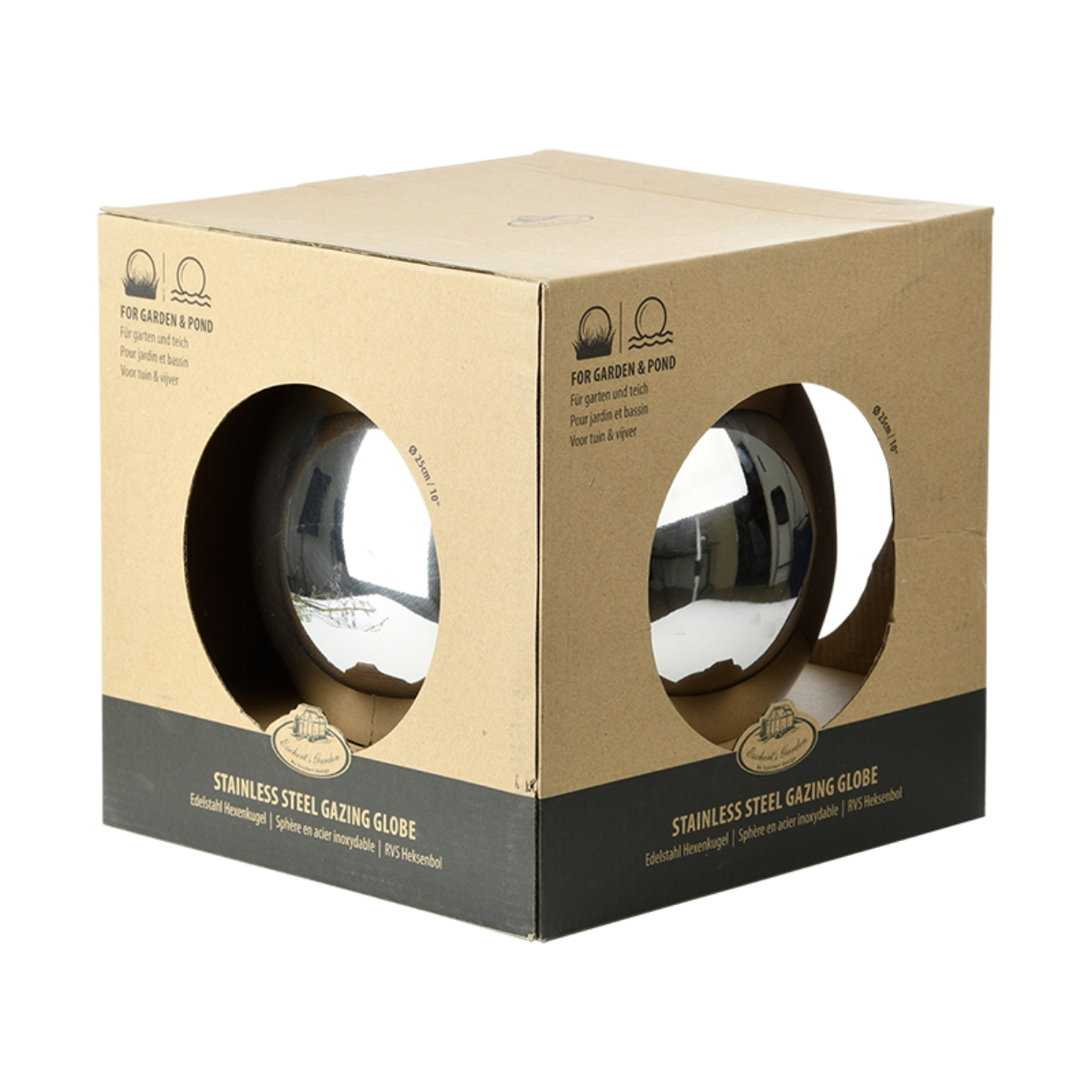 Esschert Design Heksenbol RVS XL