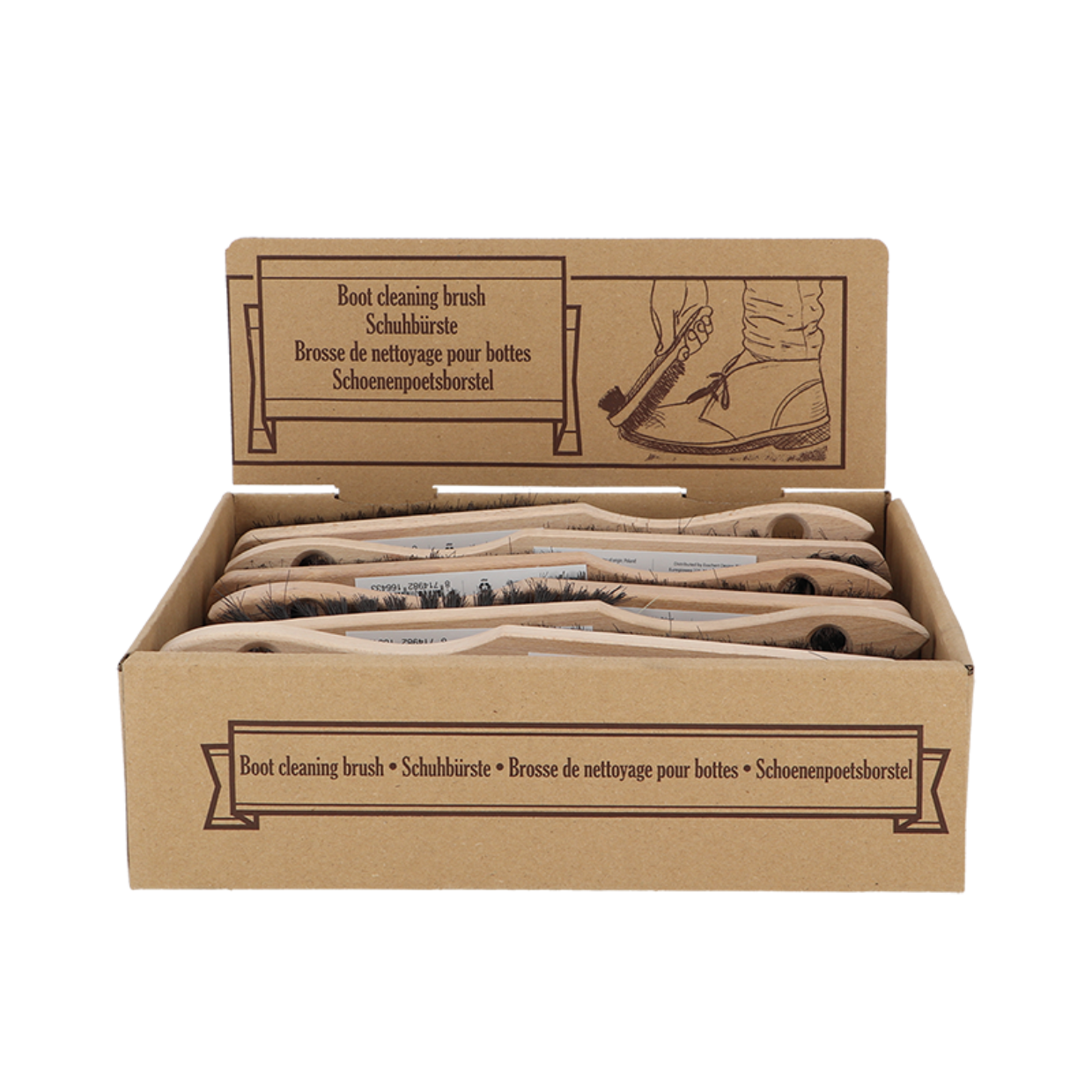 Esschert Design Houten Schoenenpoetsborstel