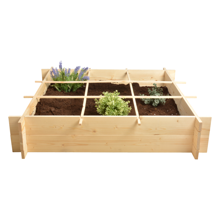 esschert design Houten vierkante meter tuin