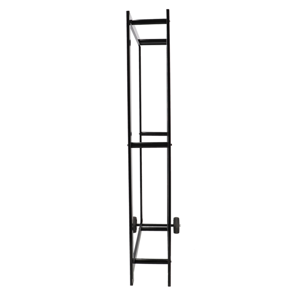 Esschert Design Houtopslag Met Wielen Zwart L