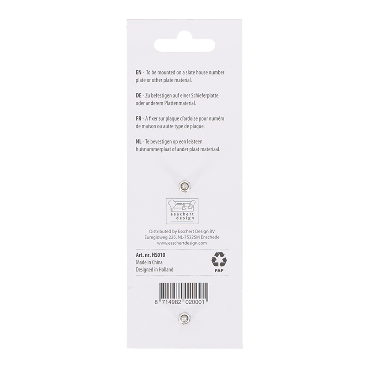 Esschert Design Huisnummer 0