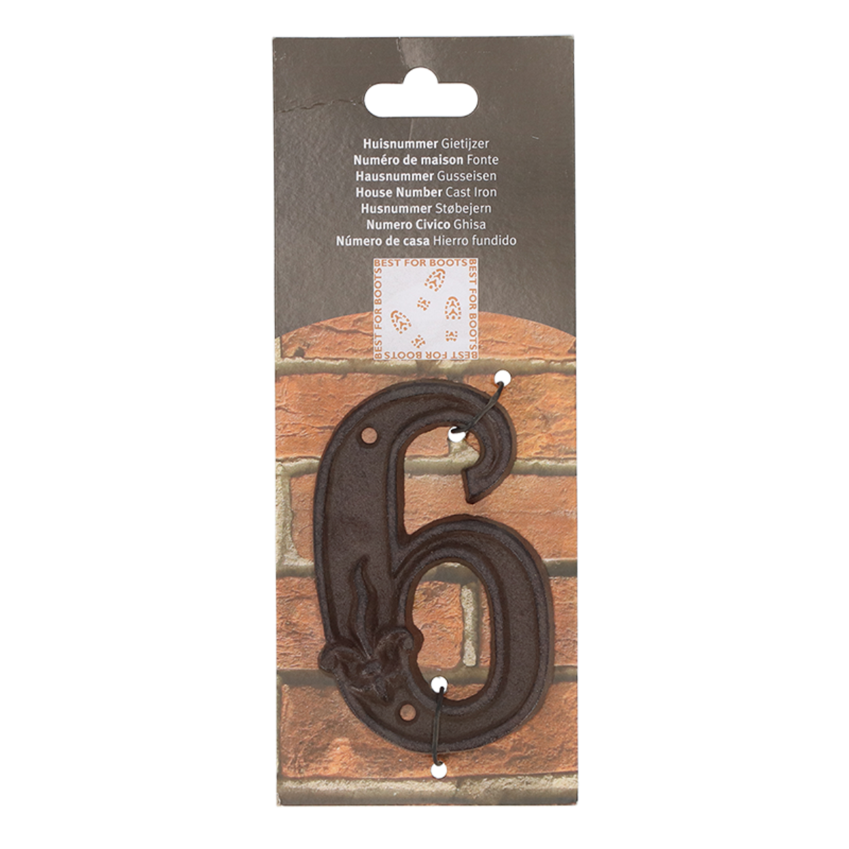 Esschert Design Huisnummer 6