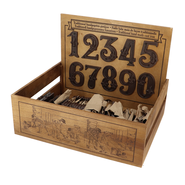 esschert design Huisnummers in displaykrat