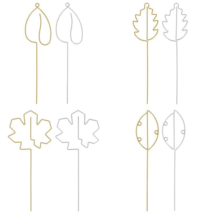 esschert design Indoor plantensteun blad