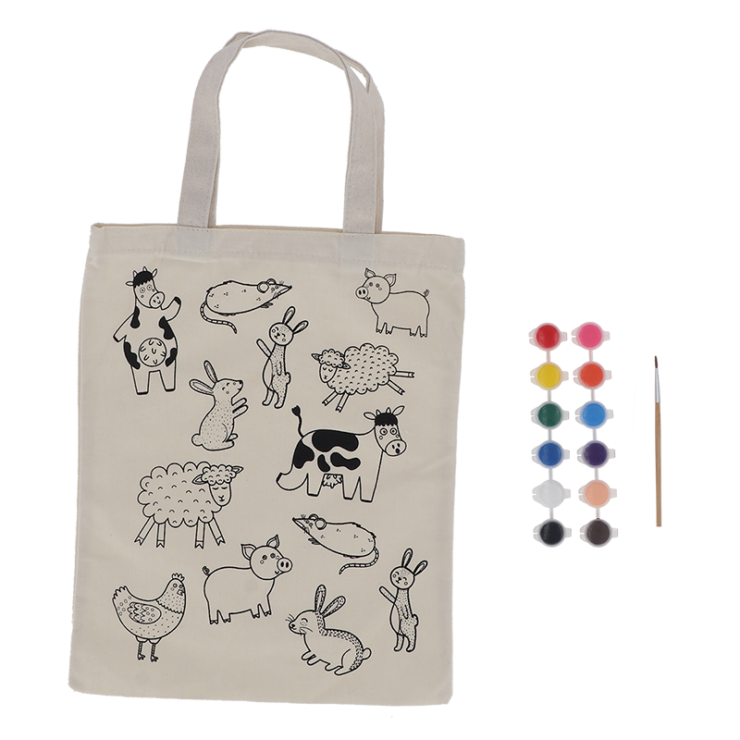 esschert design Inkleurtas "boerderijdieren"