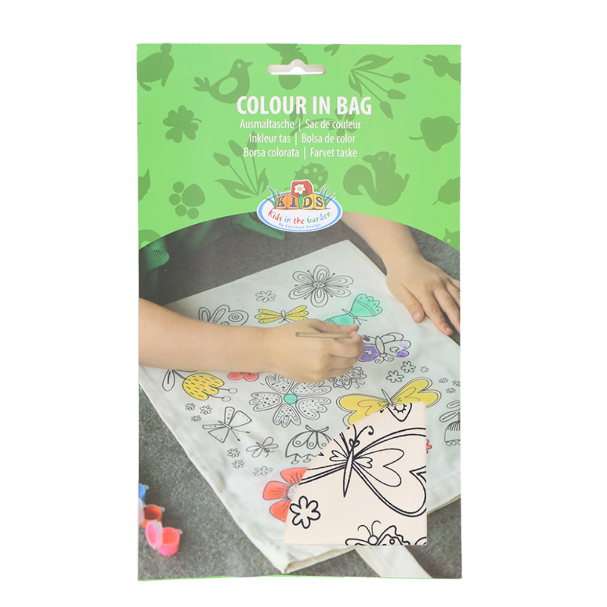 Esschert Design Inkleurtas "vlinders"