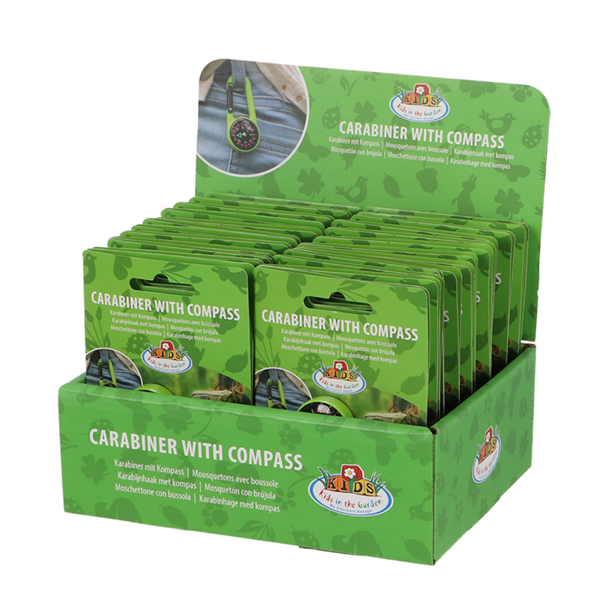 Esschert Design Karabijnhaak Met Kompas