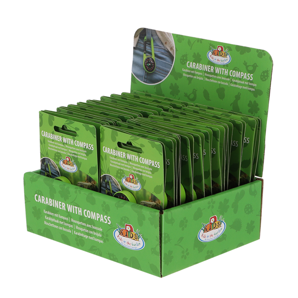 Esschert Design Karabijnhaak Met Kompas