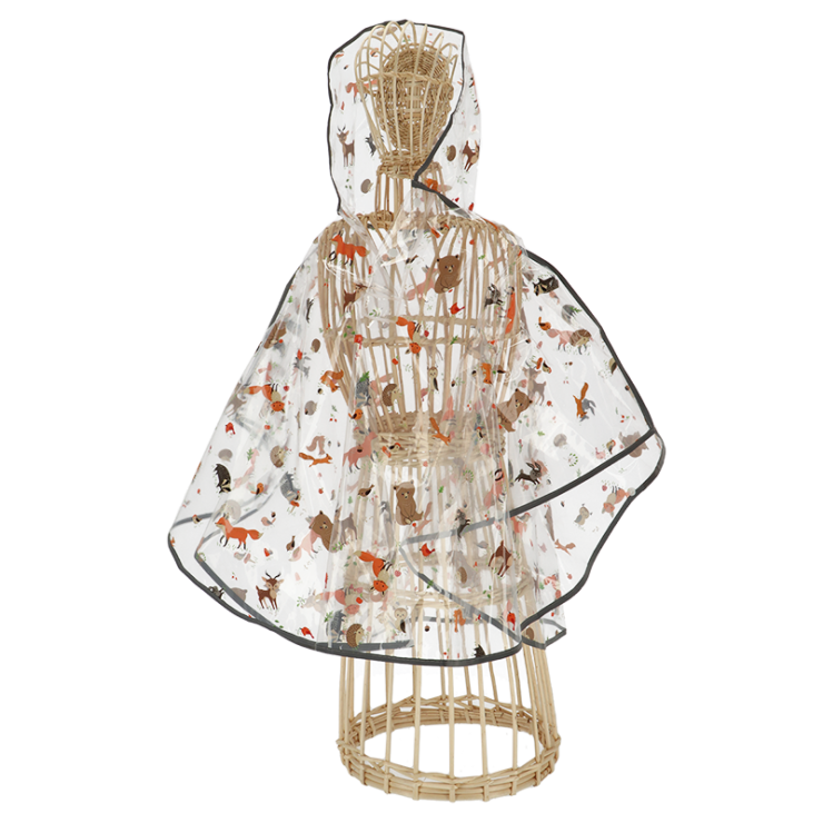 esschert design Kinderponcho bosdieren