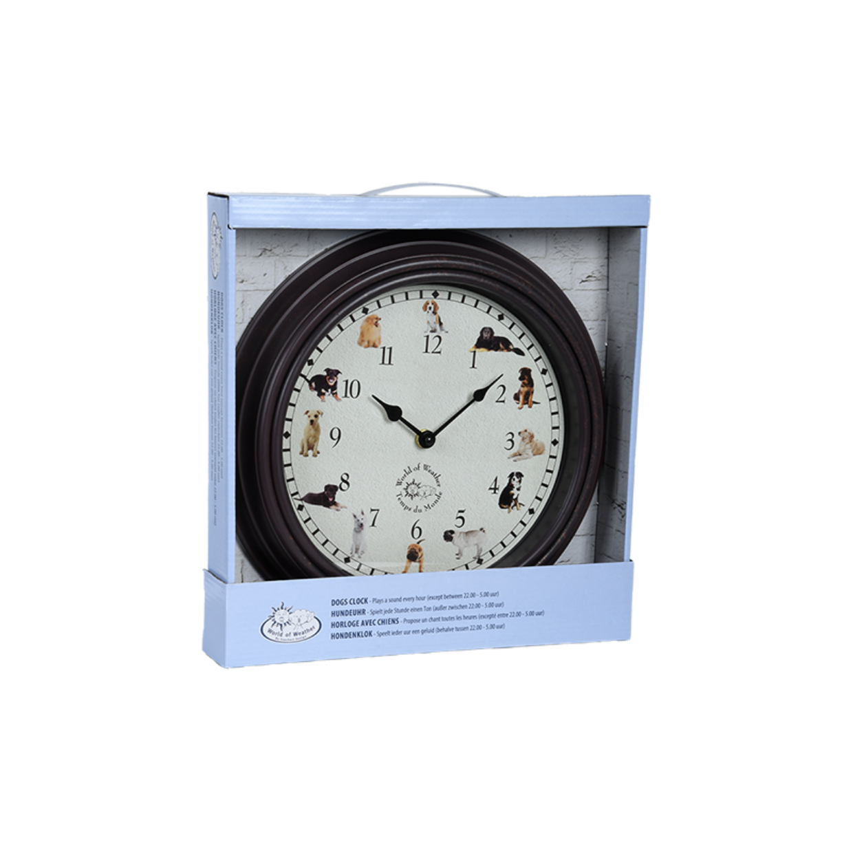 Esschert Design Klok Met Hondengeluiden